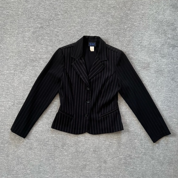 Vintage Star City Pinstriped Blazer - Picture 2 of 7